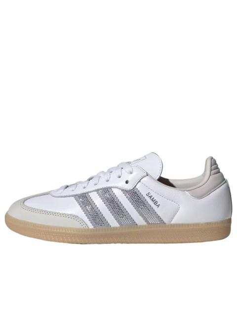 adidas (WMNS) adidas Samba OG 'White Silver Metallic' KK0063