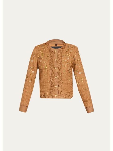 KOBI HALPERIN Marshall Embellished Tweed Jacket
