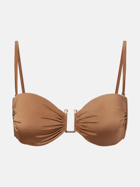 Max Mara Acacia bandeau bikini top