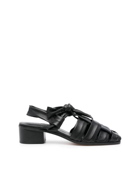 50mm leather sandals