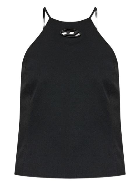 Diesel T-Elma logo halterneck top