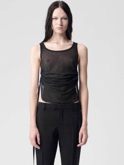 Mara Wrinkled Cropped Tank Top