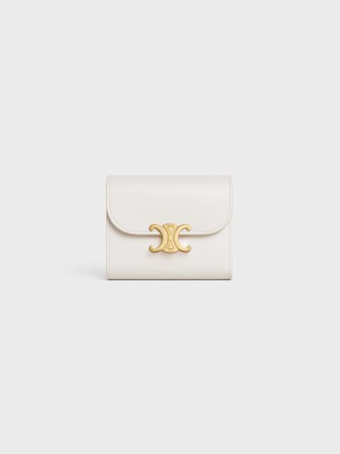 CELINE Small Wallet TRIOMPHE in Shiny calfskin