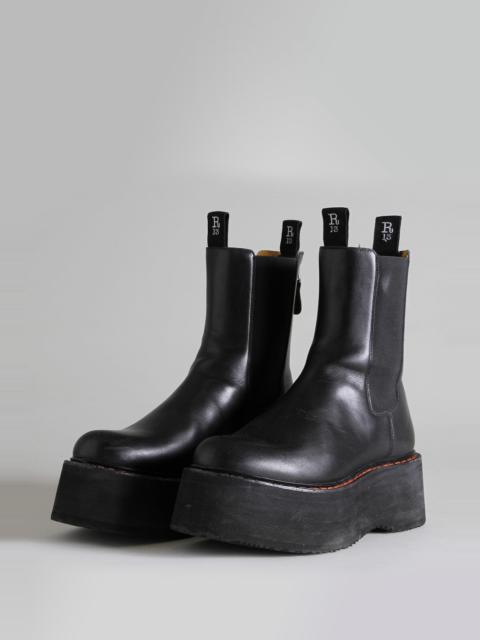 DOUBLE STACK CHELSEA BOOT - BLACK | R13
