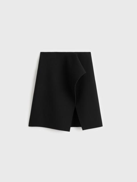 TOTEME Slit scuba skirt black