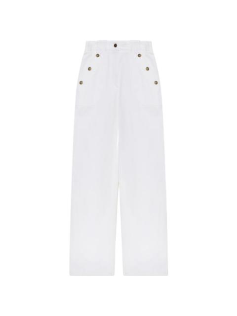 Max Mara Badesse button-detail jeans