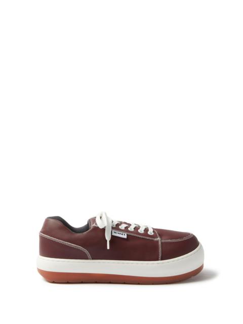 SUNNEI DREAMY SHOES / leather / maroon