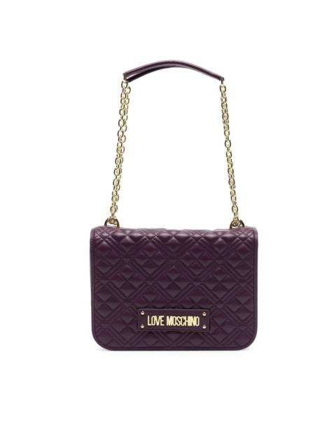 Moschino diamond-quilted crossbody bag