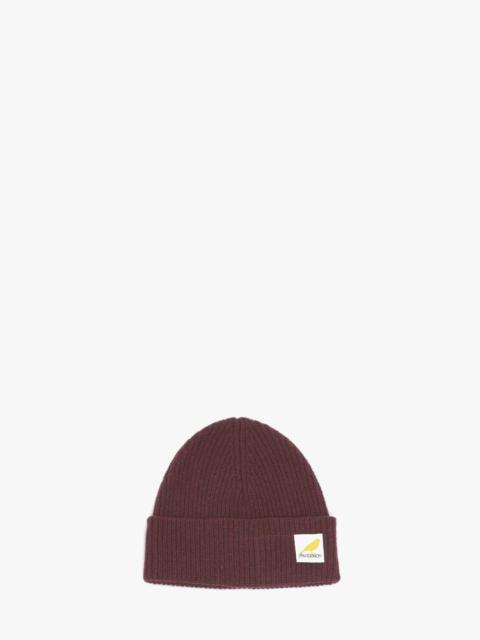JW Anderson BEANIE WITH LOGO PATCH