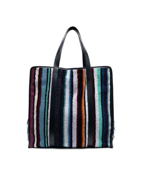 Missoni striped terry-cloth tote bag