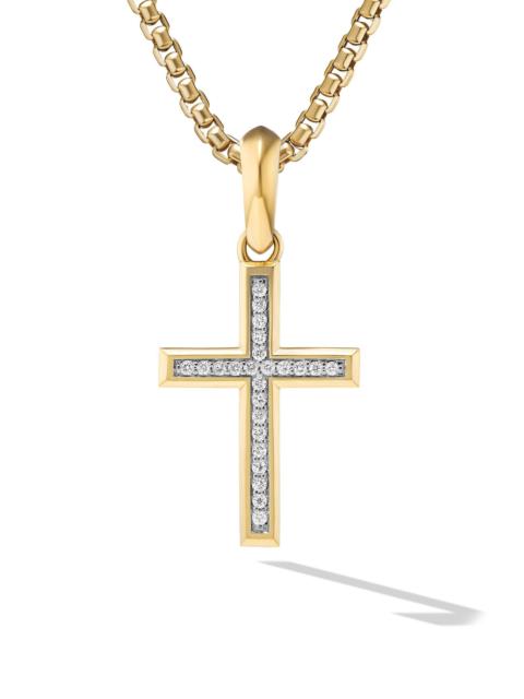 DAVID YURMAN Men's Cross Pendant in 18K Yellow Gold - Gold