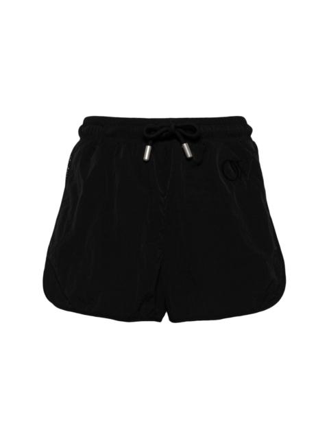 Off-White logo-embroidered track shorts