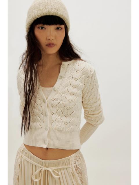 FREE PEOPLE Pretty In Pointelle Cardi