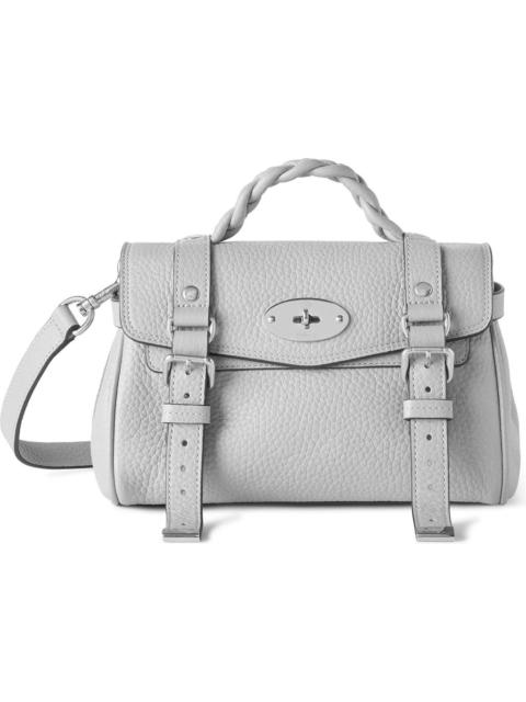 Mulberry Mini Alexa Leather Satchel in Pale Grey at Nordstrom