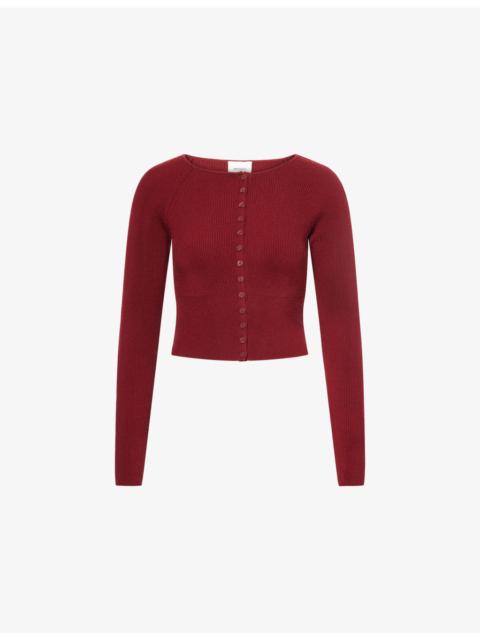 Reformation Meadow Ribbed Wool Cardigan