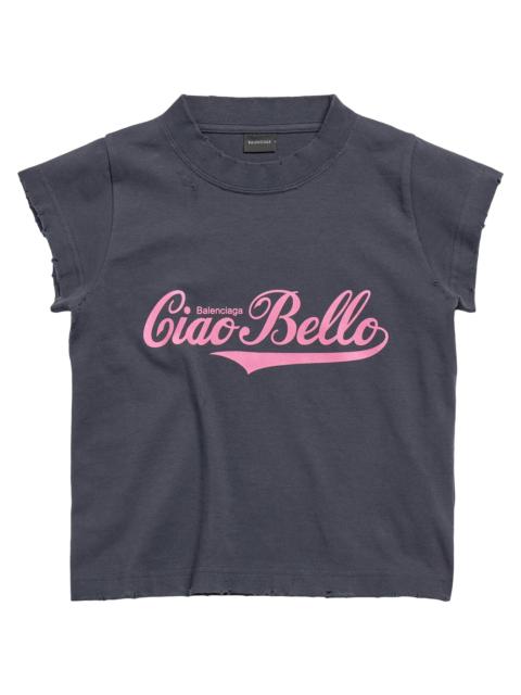 BALENCIAGA Unisex Ciao Bello Shrunk T-Shirt - Black
