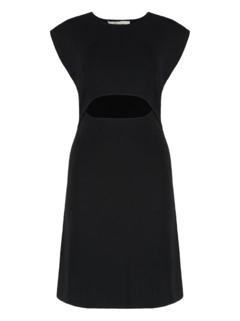 Yves Salomon cut-out ribbed knit mini dress