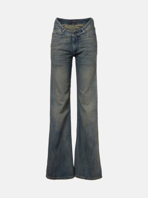 BALENCIAGA Low-rise wide-leg jeans