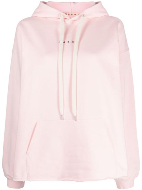 Marni logo-print cotton hoodie