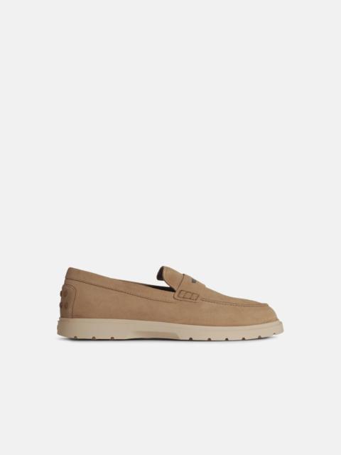 BEIGE SUEDE LOAFERS