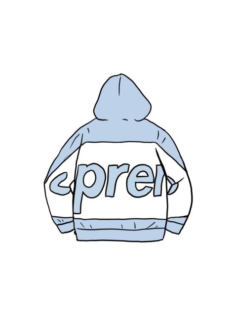 Supreme Supreme Big Logo Hooded Sweatshirt Light Blue