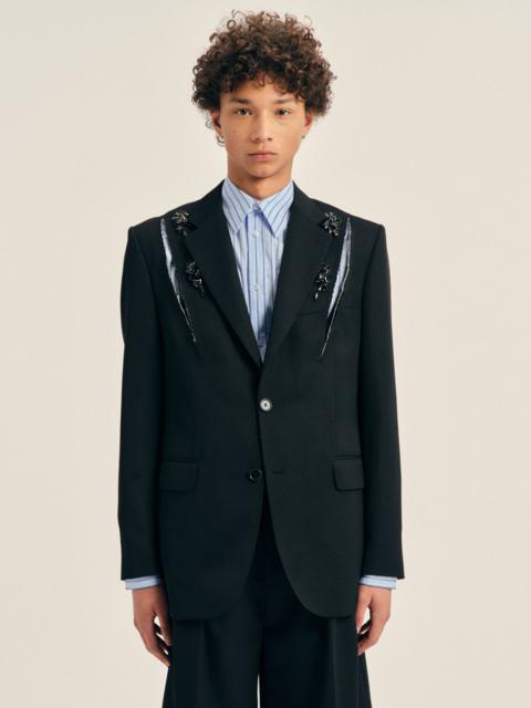 Simone Rocha Embellished Structured Slash Jacket