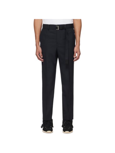 Navy Suiting Bonding Trousers