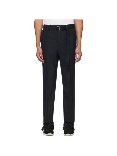 sacai Navy Suiting Bonding Trousers