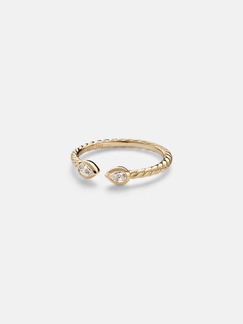 DAVID YURMAN Petite Modern Renaissance® 18kt gold ring with diamonds