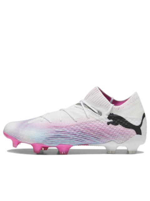 PUMA Future 7 Ultimate FG/AG Soccer Cleats 'White Pink Black' 107599-01