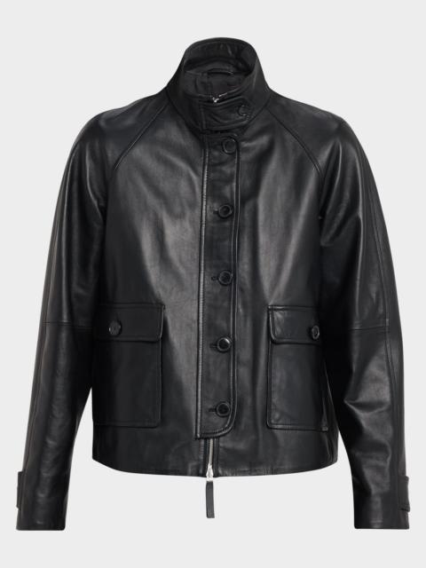 Proenza Schouler Gio Lambskin Leather Jacket