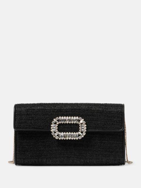 Roger Vivier Bouquet Mini tweed clutch