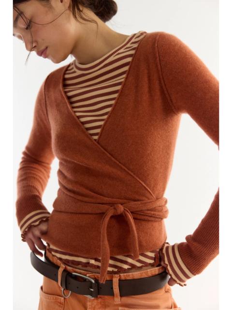 FREE PEOPLE Cashmere Reversible Wrap Sweater