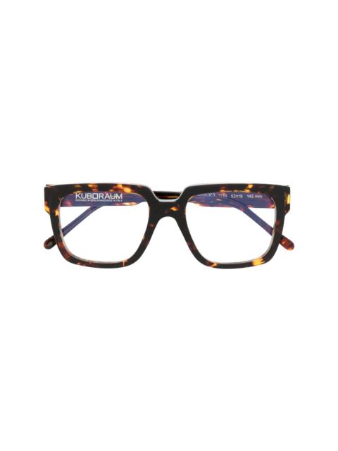 Kuboraum K3 TOR square-frame glasses