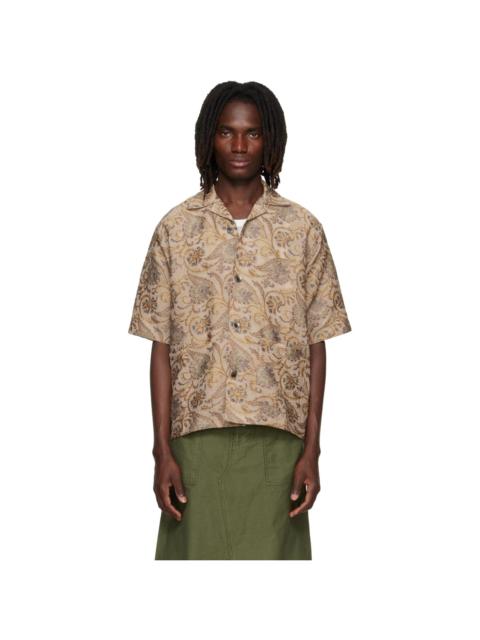 NEEDLES Beige Paisley Jacquard Cabana Shirt