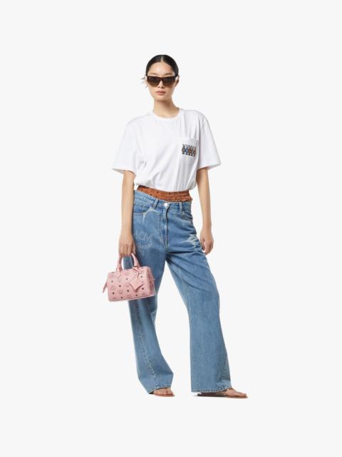 MCM Ella Boston Bag in Visetos