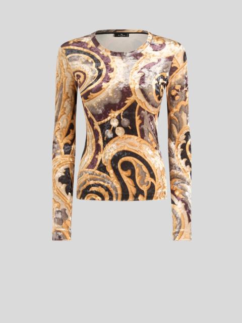 Etro PRINTED CHENILLE TOP