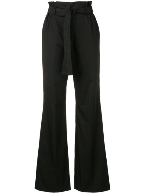 Moschino high-waist belted trousers