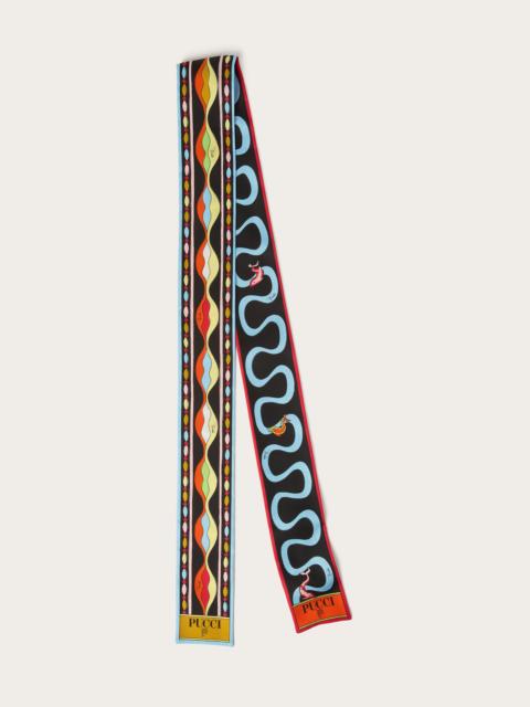 PUCCI MIXED PRINT SILK BANDEAU