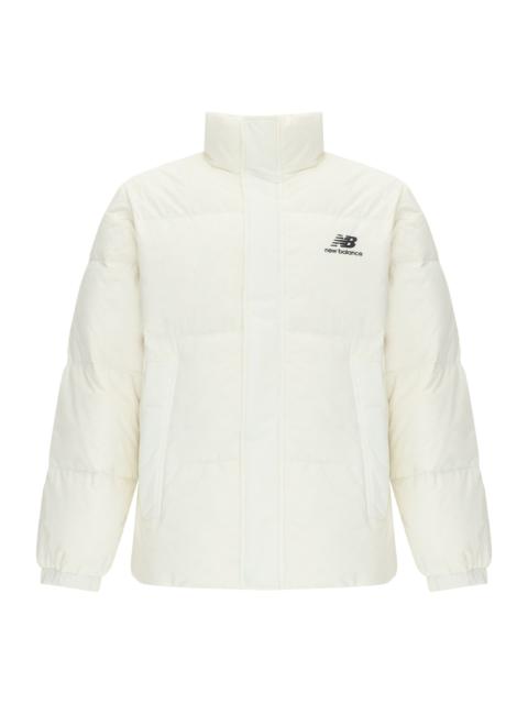 New Balance Logo Sports Down Jackets 'White' AMJ24359-CIC