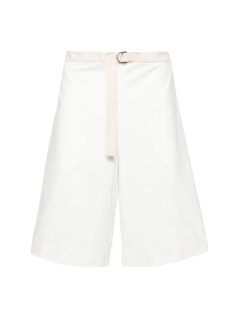Jil Sander + wide-leg cotton track shorts