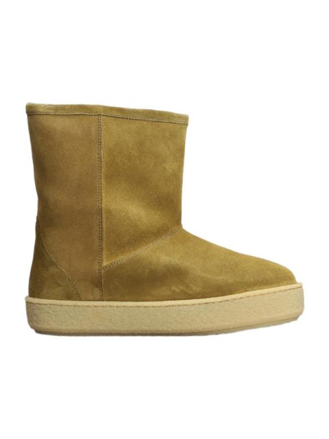 Isabel Marant Frieze Ankle Boots In Taupe Suede