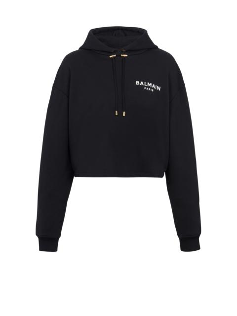 Balmain Flocked Balmain Paris hoodie