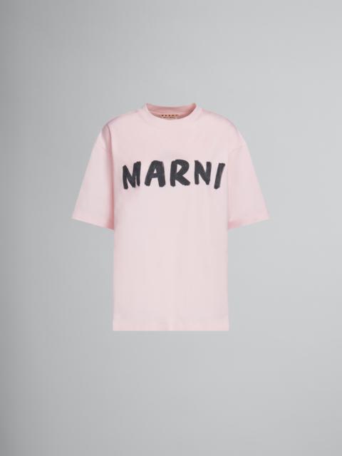 Marni PINK T-SHIRT WITH MARNI PRINT
