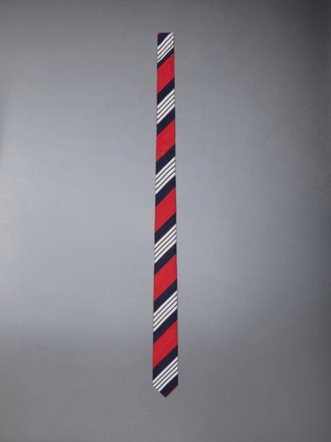 Thom Browne 4-Bar stripe silk-cotton tie