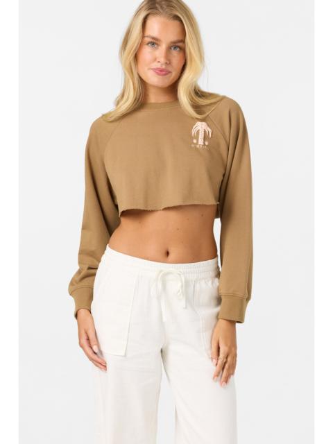 O'Neill Palm Raw Edge Crop Fleece