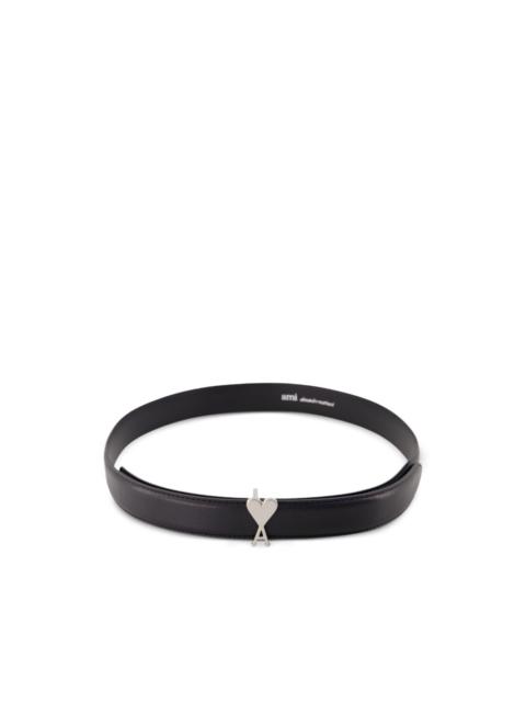 AMI Paris Ami De Coeur buckle leather belt