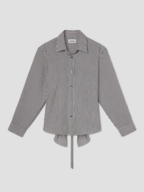 AGOLDE THEO SHIRT IN SOLENE STRIPE