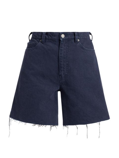 NILI LOTAN Women's Russel Denim Bermuda Shorts - Admiral Blue