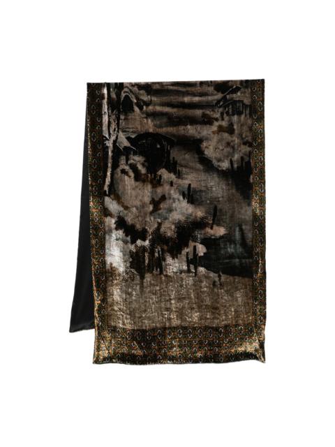 Pierre-Louis Mascia grahic-print scarf